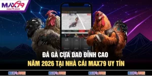 Đá Gà Cựa Dao Đỉnh Cao Năm 2026 Tại Nhà Cái MAX79 Uy Tín