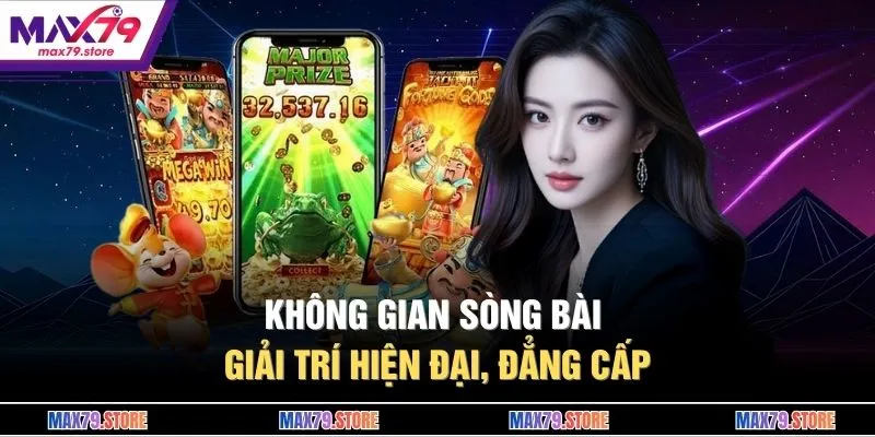 Không gian sòng bài giải trí hiện đại, đẳng cấp
