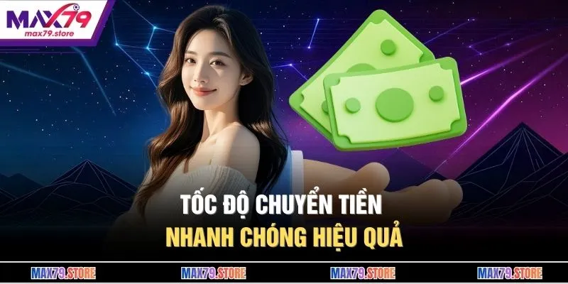 Tốc độ chuyển tiền nhanh chóng hiệu quả